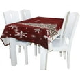 thumbnail image 2 of GZHJMY Christmas Rectangle Tablecloth 60"(W) x 120"(L), Christmas Modern Table Linen Cloth Cover for Kitchen Dining Room Party Home Decor, 2 of 5
