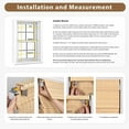 thumbnail image 6 of LazBlinds No Tools No Drill Cordless Bamboo Roman Shades, Privacy Window Treatment, Roll Up Bamboo Blinds for Window 41'' W x 64'' H, Natural, 6 of 6
