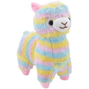 Alpaca Soft Plush Toy Rainbow Colored Stuffed Toy, 28 CM