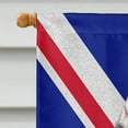 thumbnail image 3 of Carolines Treasures KJ1161CHF Alaskan Malamute with English Union Jack British Flag House Flag House Size multicolor, 3 of 4