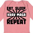 thumbnail image 4 of Inktastic Eat, Sleep, Krav Maga, Repeat Boys or Girls Long Sleeve Baby Bodysuit, 4 of 5