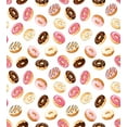 thumbnail image 3 of Food Decor Queen Size Duvet Cover Set, American South Calssic Police Breakfast Fast Food Dessert Donuts Art Print, Decorative 3 Piece Bedding Set with 2 Pillow Shams, Multicolor, by Ambesonne, 3 of 3