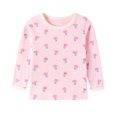thumbnail image 6 of WIBACKER 2-7 Years Toddler and Little Girls' Long Sleeve Pajamas Set Cotton Top and Pants 2 Piece Sleepwear Pjs - Pink Flowers, 6 of 12