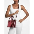 thumbnail image 3 of Michael Kors Outlet Jet Set Extra-Small Metallic Logo Debossed Convertible Tote Bag - Cherry, 3 of 3