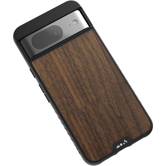 Mous for Google Pixel 8 Case MagSafe Compatible - Limitless 5.0 - Walnut - Protective Pixel 8 Case - Shockproof Phone Cover