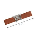 thumbnail image 3 of CBGELRT Elastic Belts for Women with Butterfly Buckle Vintage Wide Stretch Waist Belt for Jeans Pants Dresses Adjustable Waistband, A, 3 of 4