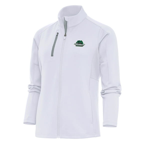 Women's Antigua White Binghamton Bearcats Generation Digital Thermal Full-Zip Jacket