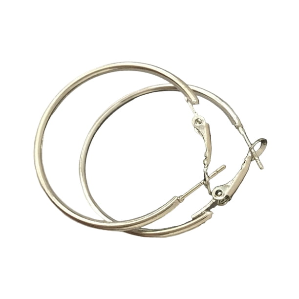 Pendientes de Aro Grande Qarigey Color Acero para Mujer Regalo para Amiga Decoración Aleación Fiesta Miscelánea Tipo 17