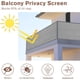 thumbnail image 5 of GUARD Valla de privacidad para balcón, de 3 x 10 pies, color marrón y gris, pantalla de barandilla para apartamentos, pantalla resistente contra el viento para exteriores, patio, terraza, privacidad d, 5 of 5