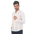 thumbnail image 1 of Camisa Guayabera Manga Larga 100% Lino Color Blanco Chica, 1 of 5