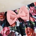 thumbnail image 6 of NLOMOCT Baby Girl Winter Clothes 3 Pcs Fall Outfit Newborn Baby Girl Clothes Ruffle Long Sleeve Romper Pants Headband Clothes Pink,6-12 Months, 6 of 8