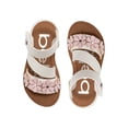 thumbnail image 3 of bebe Toddler Girl's Sandals – Cute Flat Adjustable Summer Strappy Sandals for Toddler/Little Kid/Big Kid, 3 of 8
