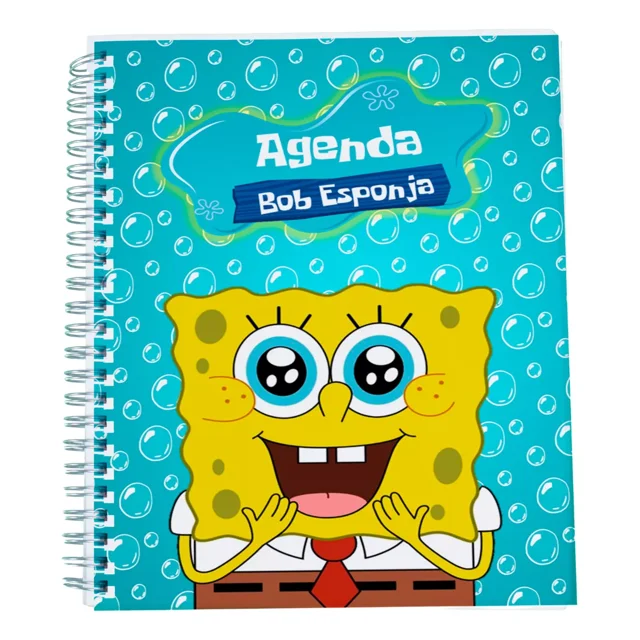 Agenda Dos Días 2025 Temática Pasta Dura Con Arillo Mod. Bob
