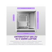 H6 (2026) Compact Dual-chamber ATX Case All White
