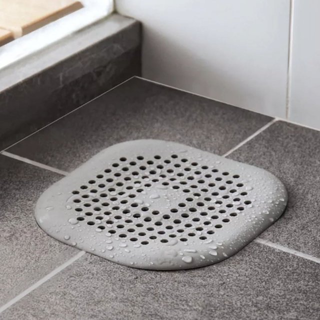 1pc Silicone Floor Drain, Shower Drain Hair Cather, Bathroom Drain Hair Anti-Clogging Filter, For Bathroom Kitchen Sink