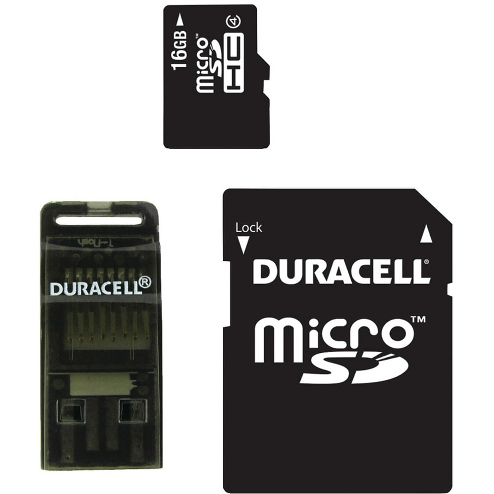 Duracell Micro SD Memory Card With SD And USB Adapter - Walmart.com
