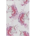 thumbnail image 3 of Coolnut Window Curtain Panels Unicorn with Leaves Grommet Top Room Darkening Thermal Insulated Blackout Window Treatment Drapes 2 Panels W55 x L84 In, 3 of 5