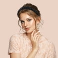 thumbnail image 2 of Unique Bargains Women's Thick Braided Twisted Braid Hair Hoop Black, 2 of 7