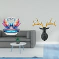thumbnail image 2 of Juego de estatuas de escultura de cisne, figura de cisne, cabeza de ciervo, escultura de pared, adorno de animal, material de resina acrílica, adecuad, 2 of 8