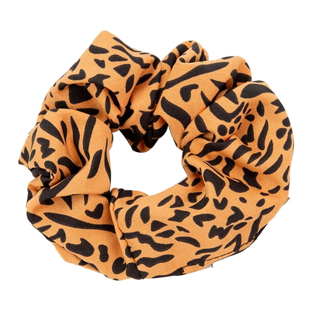 Guardurnaity Gomas para el pelo grandes Estampado de leopardo Grueso Elástico Ajustable Coleta Titular Bobbles Banda para el cabello Accesorios Ropa, zapatos y accesorios Miscelánea Cúrcuma leopardo