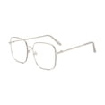 thumbnail image 3 of Opvise 1 Pair Anti Blue Light Computer Glasses without Degree Women Men Blue Light Blocking Metal Frame UV Protection Eyeglasses Eyewear Silver, 3 of 8