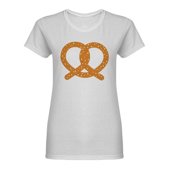 Baked Pretzel Shaped T-Shirt Women -Image by Shutterstock, Female XX-Large