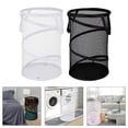 thumbnail image 3 of Collapsible Mesh Spiral Large capacity Storage Laundry Hamper clothes Basket, 3 of 6