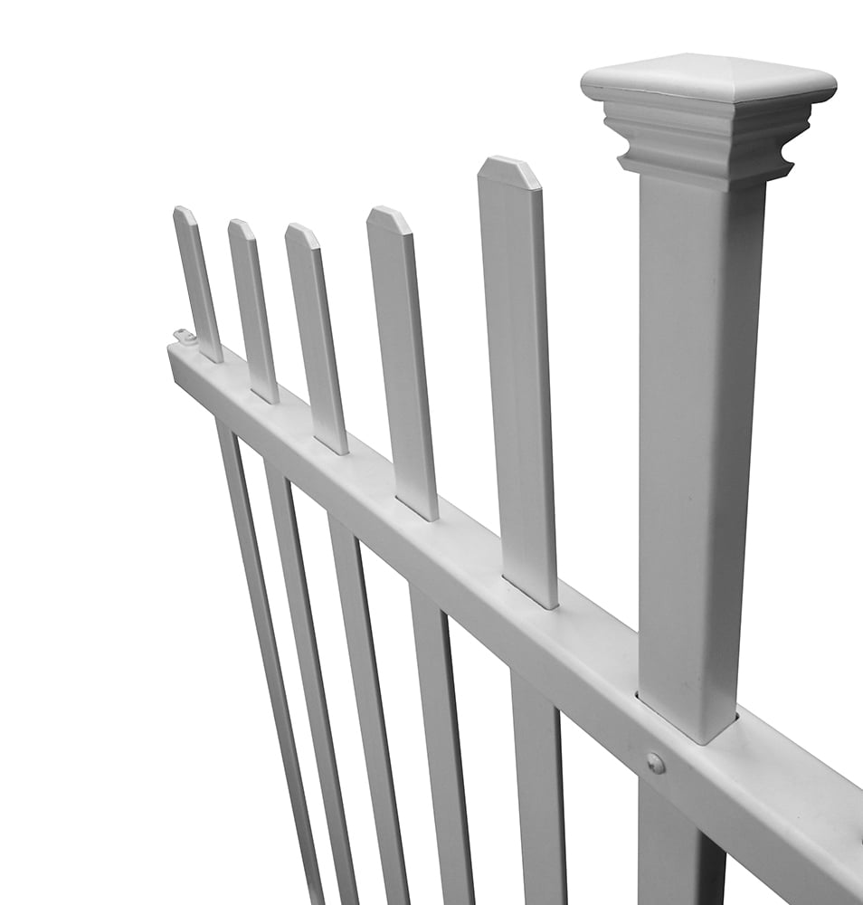 Zippity Outdoor Products 3.5 ft. H x 7.6 ft. W Manchester No-Dig Vinyl Fence (2 Panels) & Reviews