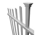 Zippity Outdoor Manchester NoDig Vinyl Fence Kit, Garden Picket Panels