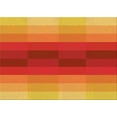 thumbnail image 1 of Ahgly Company Machine Washable Indoor Rectangle Transitional Neon Red Area Rugs, 3' x 5', 1 of 7