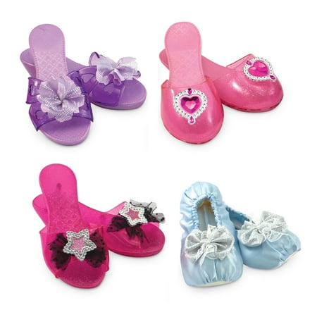Melissa & Doug 4 Style Dress-Up Shoes, Role Play Collection