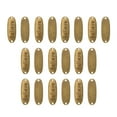 thumbnail image 5 of 20 piezas colgante de aleación de bronce Retro, doble agujero, patrón de letras, etiqueta decorativa, suministros de joyería, 5 of 5