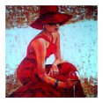 thumbnail image 1 of Cuadros Decorativos Temperamento Mujer 5D DIY Diamond Painting Kits Full Round Drill Decor (sz2904) Likrtyny embutido en tela, 1 of 1