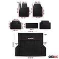thumbnail image 6 of Semi-Custom fit Floor Mats & Cargo Liner for Ford Edge Rubber Black 6x, 6 of 13