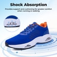 thumbnail image 3 of AHUSIR Men's Tennis Running Shoes Breathable Athletic Training Walking Sneakers for Gym Jogging Sports US 7-13, 3 of 7