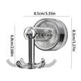 thumbnail image 3 of TIMIFIS Rotating Hooks, Hooks for Hanging Suction Cups Six Claws Rotating Hooks Multifunctional Hole Free Wall Mounted Kitchen Storage Tools Spatulas Spoons Hanging Racks Shovel Storage, 3 of 3