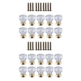 thumbnail image 1 of 20 Pcs Crystal Glass Door Handle Drawer Cabinet Furniture Kitchen Handle Diamond Dressing Table Knob, 1 of 8