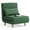 Green, variant on Noelse 3 in 1 Sleeper Chair Bed, Convertible Sofa Bed Futon Sofa Sleeper with Adjustable Backrest for Apartment,Bedroom,Office, Dark Grey
