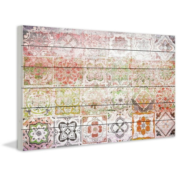 Parvez Taj Settat White Wood Wall Art