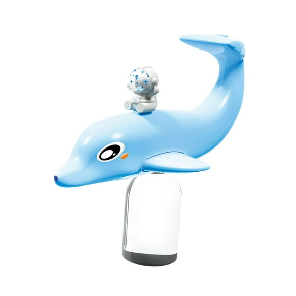 Juguete de agua con forma de delfín de dibujos animados para exteriores azul