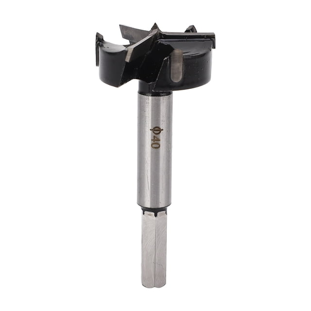 Broca Forstner de carburo cementado de 3 flautas y 40 mm para carpintería