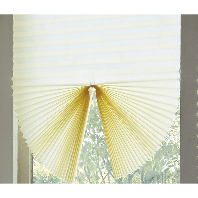 No Tools Easy Install Cordless Cellular Shades Horizontal Window Blinds,  Light Filtering Pleated Shades (4 packs)- Gray