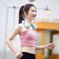 thumbnail image 4 of Ventilador de cuello colgante USB 3000mAh Summer Air Cooling Hanging Neck Fan Bladeless Personal Wearable Fans FLhrweasw Nuevo, 4 of 7
