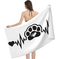 thumbnail image 3 of Yibo Paw Print l Bath Towel Quick Dry Pool Towel Shower Towel for Bathroom Outdoor, 3 of 9
