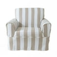 thumbnail image 1 of Housse de style décontracté pour fauteuil Cabana de Sure Fit à rayures, 1 of 4