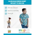 thumbnail image 3 of Disney Toy Story Toddler Boys' Short Sleeve Button-Down Shirt Blue Woody Buzz, 3 of 5