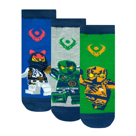 LEGO Ninjago Boys Socks Pack of 3 Sizes 1-4