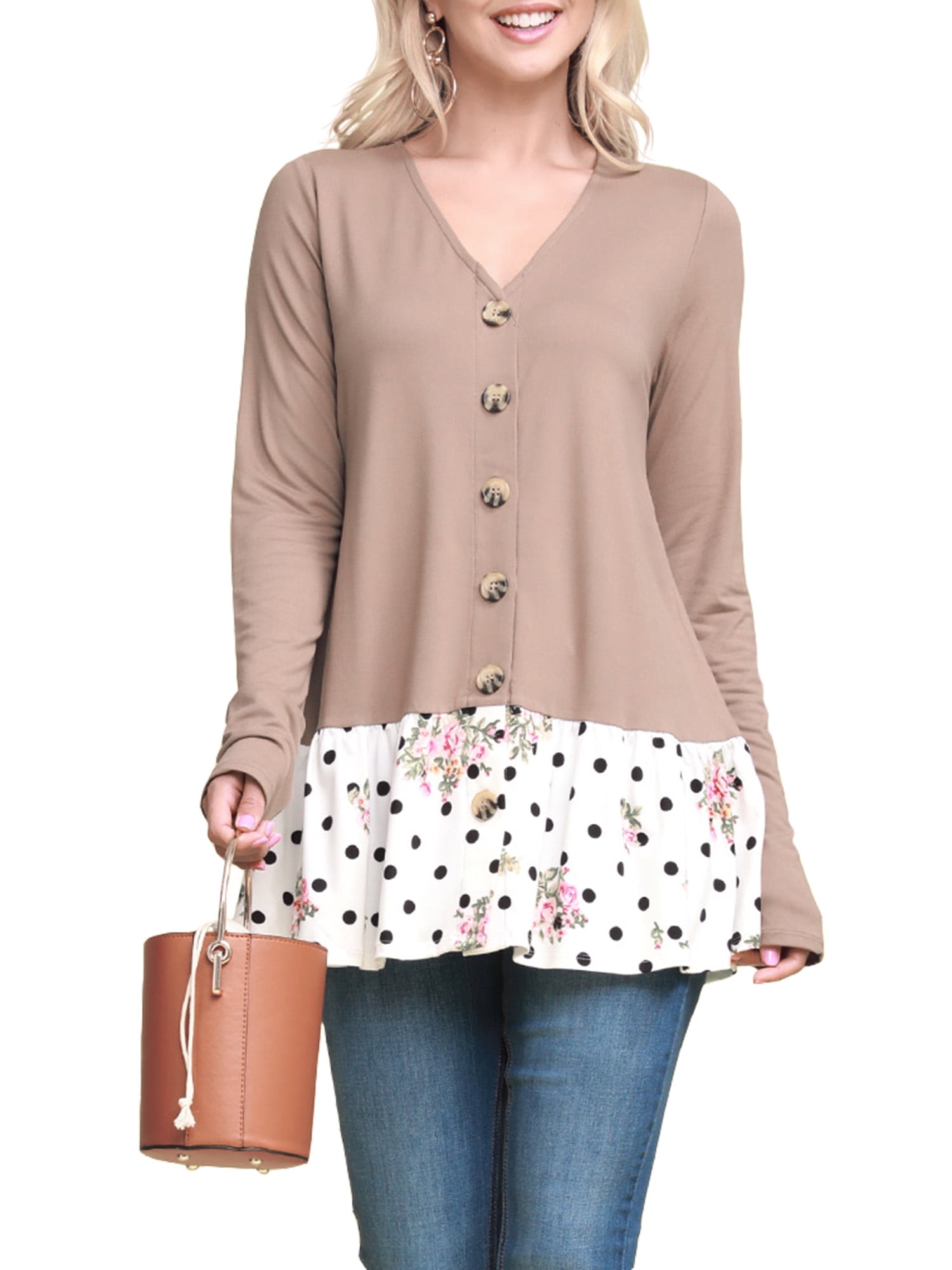 Button-Down Long Sleeve Cardigan