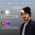thumbnail image 3 of Gorro LED Bluetooth 5.0, altavoz estéreo incorporado y micrófono, Wi, 3 of 5