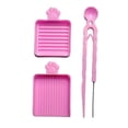 thumbnail image 3 of Fiocias 3-Piece Bead Collection Tray for Melting Beads, Sorting Tray for 2.6mm Beads, Creative Organizer Accessory in PP, Practical Sorting Function, Suitable Pink, 3 of 8